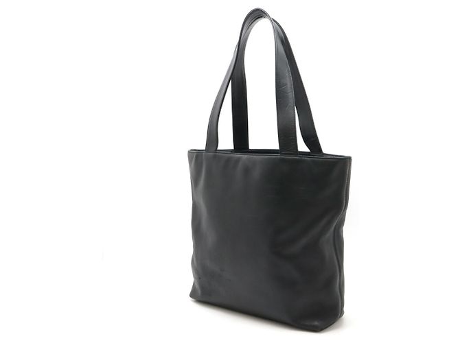 Chanel Coco Mark Prägung Tote Bag Schwarz - Ansicht 3