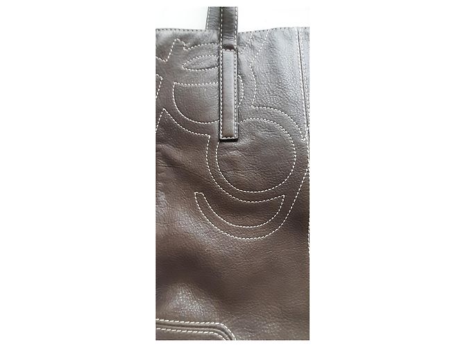 Purificacion Garcia Borsa Marrone Cachi - vista 12