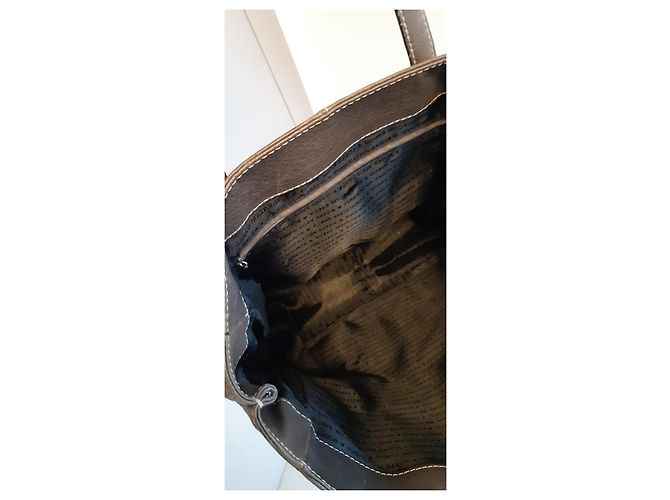 Purificacion Garcia Borsa Marrone Cachi - vista 2