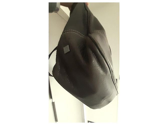 Purificacion Garcia Borsa Marrone Cachi - vista 5