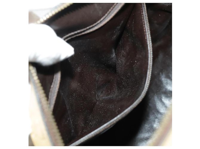 Céline CELINE C saluki Hand Bag Canvas Brown Auth 99417 - view 12