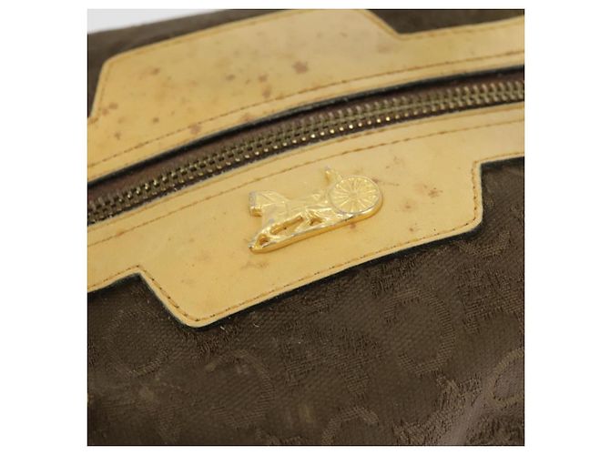 Céline CELINE C saluki Hand Bag Canvas Brown Auth 99417 - view 17