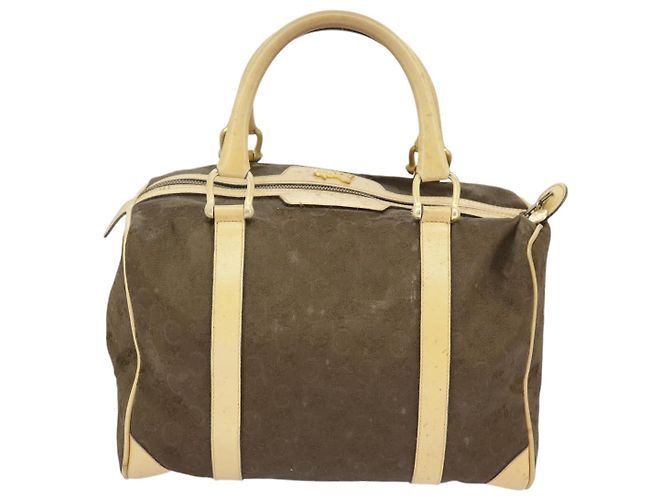 Céline CELINE C saluki Hand Bag Canvas Brown Auth 99417 - view 2