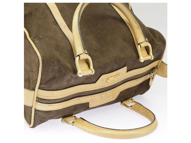 Céline CELINE C saluki Hand Bag Canvas Brown Auth 99417 - view 6