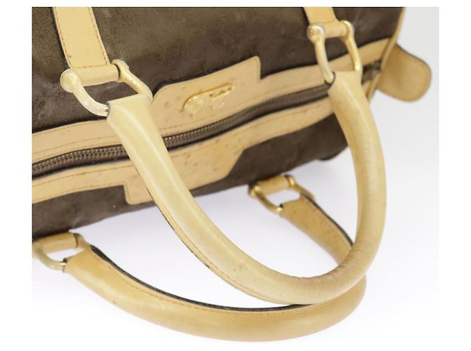 Céline CELINE C saluki Hand Bag Canvas Brown Auth 99417 - view 7