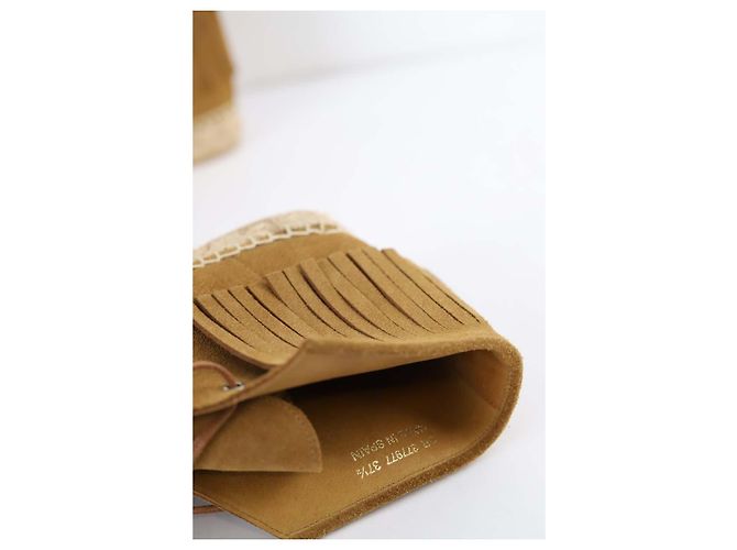 Saint Laurent Schnürschuhe aus Wildleder Braun - Ansicht 5