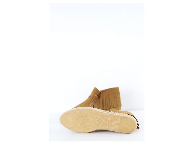 Saint Laurent Schnürschuhe aus Wildleder Braun - Ansicht 6