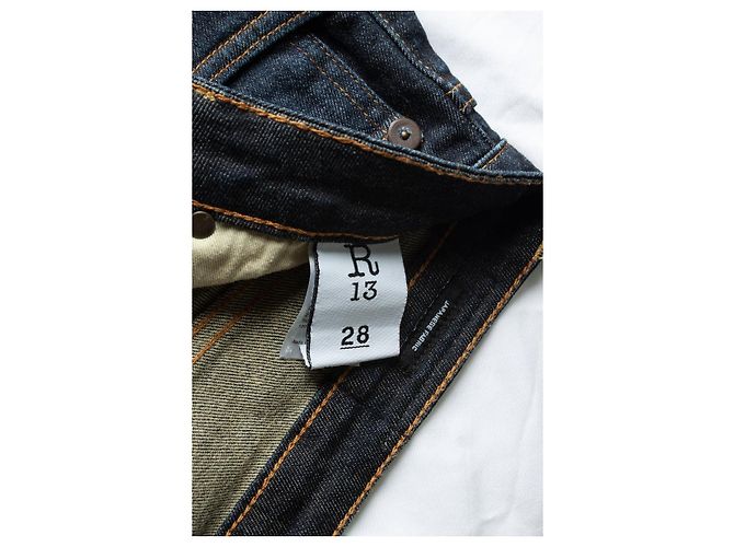 Jeans kick fit indigo Avery azul oscuro R13 - vista 6