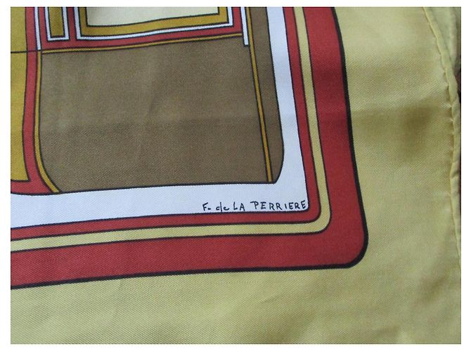 Foulard in seta Hermès Les Coupés Multicolore - vista 3