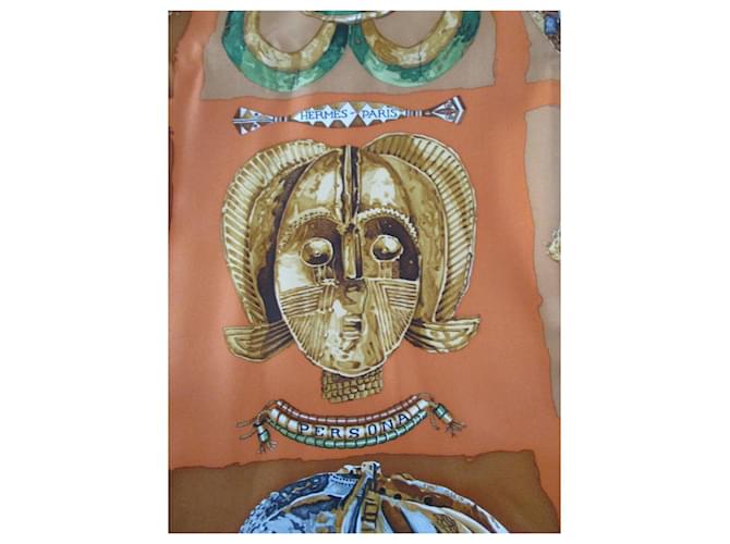 Hermès Sciarpa in twill di seta e angora, 'Persona'. Multicolore - vista 2