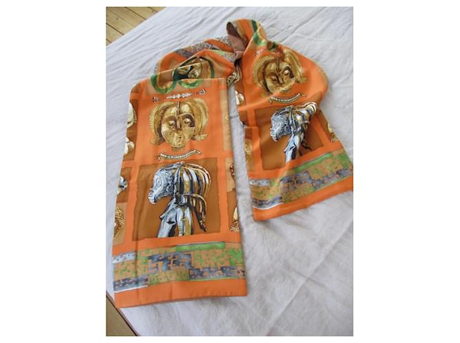 Hermès Sciarpa in twill di seta e angora, 'Persona'. Multicolore - vista 7