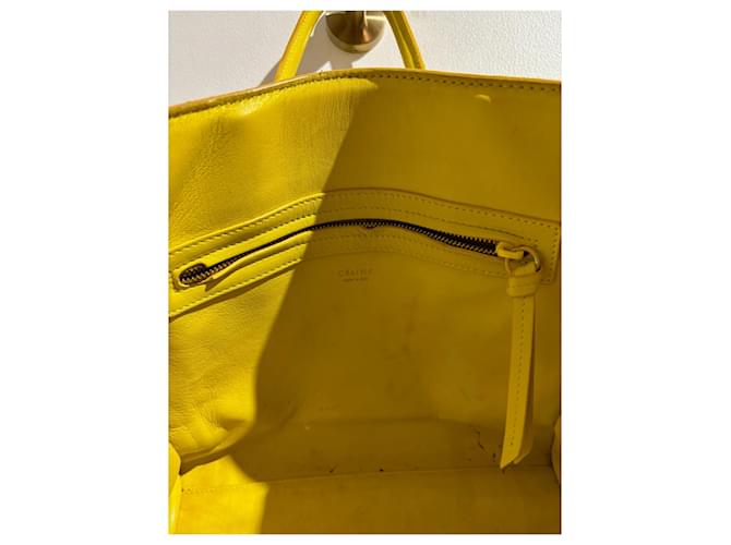 Phantom Céline Borse CELINE T. Pelle Giallo - vista 11