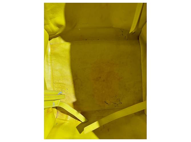 Phantom Céline Borse CELINE T. Pelle Giallo - vista 13