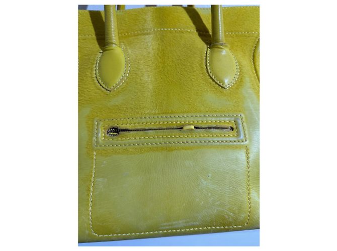 Phantom Céline Borse CELINE T. Pelle Giallo - vista 15