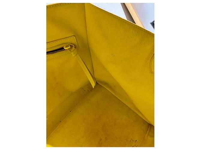 Phantom Céline Borse CELINE T. Pelle Giallo - vista 16