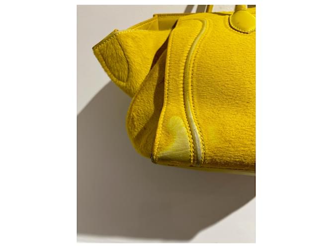 Phantom Céline Borse CELINE T. Pelle Giallo - vista 20