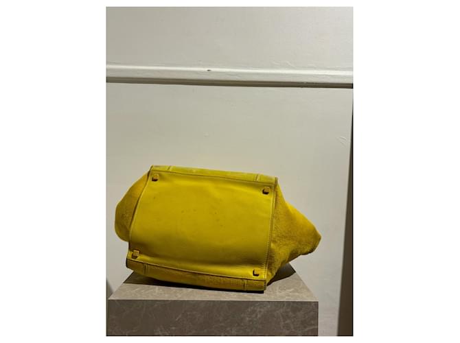 Phantom Céline Borse CELINE T. Pelle Giallo - vista 4
