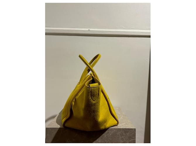 Phantom Céline Borse CELINE T. Pelle Giallo - vista 6