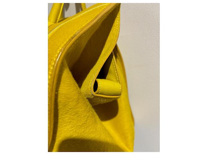Phantom Céline Borse CELINE T. Pelle Giallo - vista 7