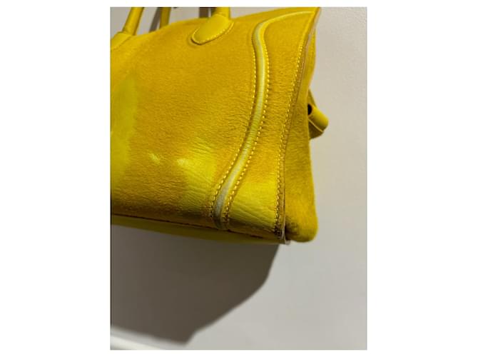 Phantom Céline Borse CELINE T. Pelle Giallo - vista 9