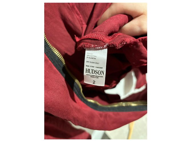 Chaquetas HUDSON T.International S Algodón Burdeos - vista 2