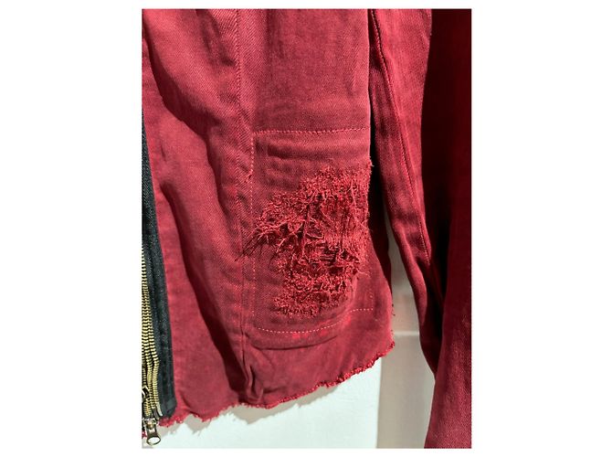 Chaquetas HUDSON T.International S Algodón Burdeos - vista 3