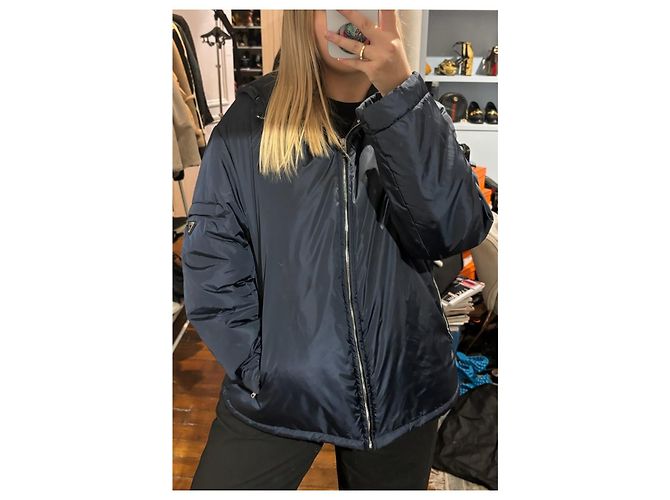 Abrigos PRADA T.International L Sintético Azul - vista 10