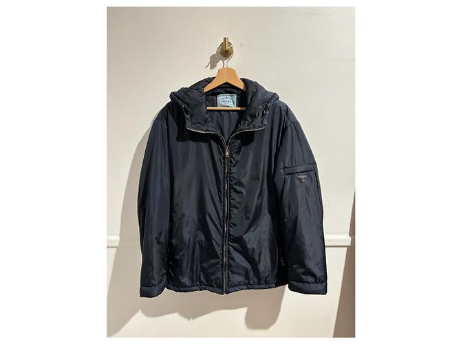 Abrigos PRADA T.International L Sintético Azul - vista 4