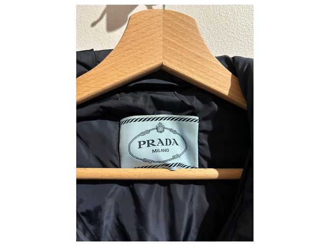 Abrigos PRADA T.International L Sintético Azul - vista 7