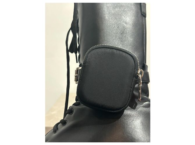 Botas PRADA T.EU 41.5 Cuero Negro - vista 7