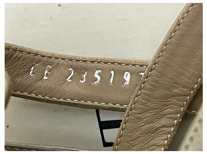 Yves Saint Laurent Sandalo YSL Tribute Hampton 80's Marrone Taupe - vista 8