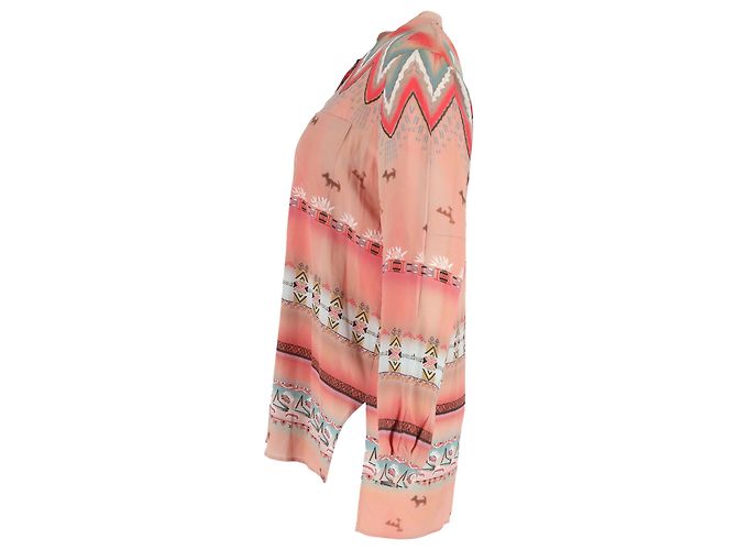 Blusa a maniche lunghe stampata Etro in cotone multicolore - vista 2