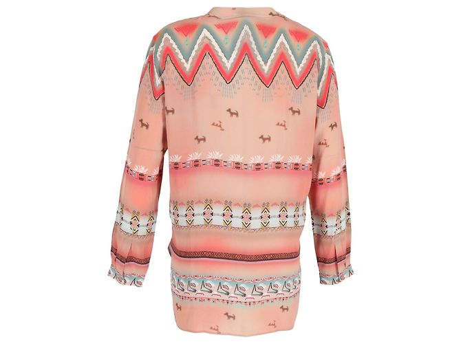 Blusa a maniche lunghe stampata Etro in cotone multicolore - vista 3