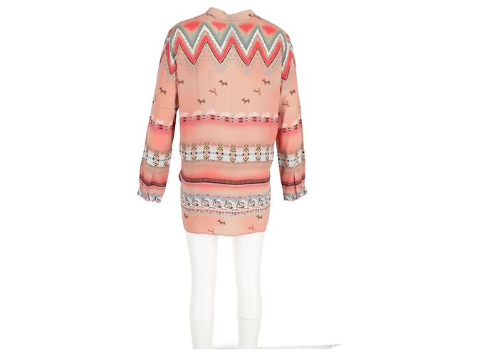 Blusa a maniche lunghe stampata Etro in cotone multicolore - vista 6