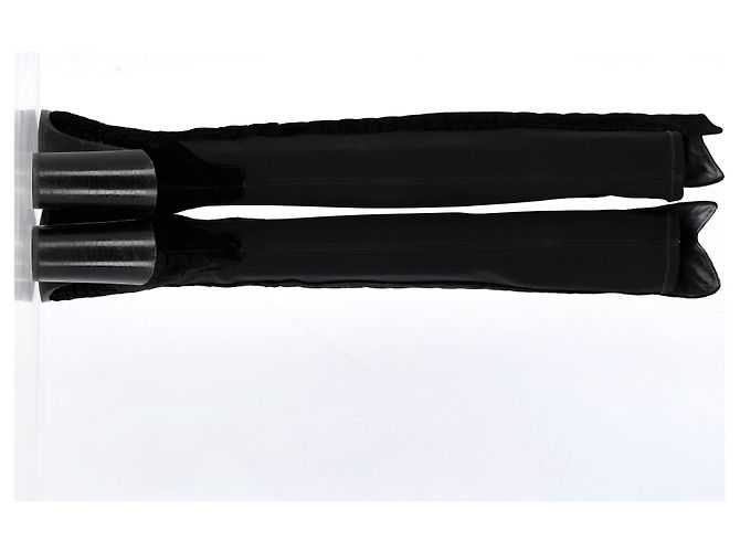 Botas de tacón alto de terciopelo negro con estampado de cocodrilo de Stuart Weitzman, hasta la rodilla - vista 10