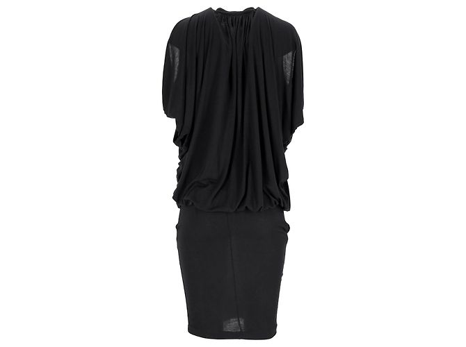 Abito al ginocchio con spalle scoperte Givenchy in viscosa nera Nero - vista 7