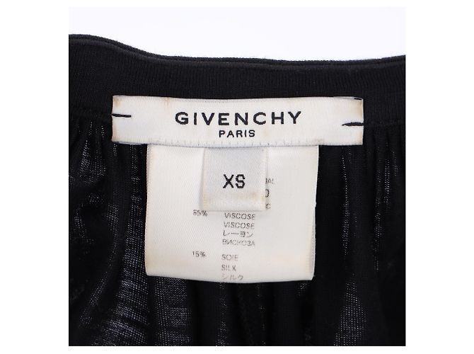 Abito al ginocchio con spalle scoperte Givenchy in viscosa nera Nero - vista 8