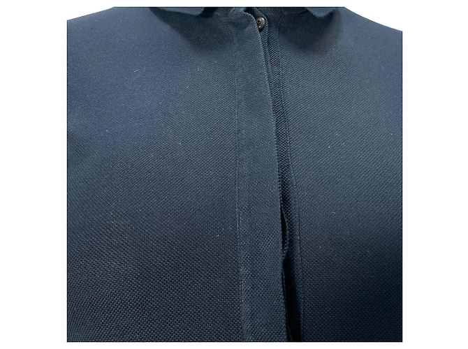 Camisa Polo Akris Piqué en algodón negro - vista 2