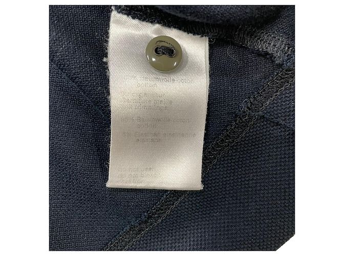 Camisa Polo Akris Piqué en algodón negro - vista 6