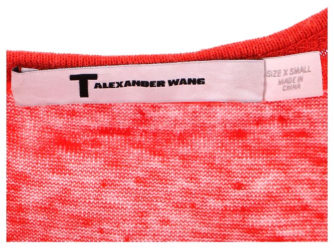 Camiseta T de Alexander Wang en algodón rojo Roja - vista 4