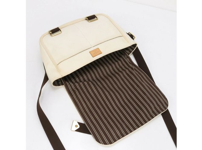 Borsa a Spalla Louis Vuitton Antigua Buzas PM M40042 Crudo - vista 12