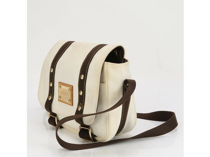 Borsa a Spalla Louis Vuitton Antigua Buzas PM M40042 Crudo - vista 4