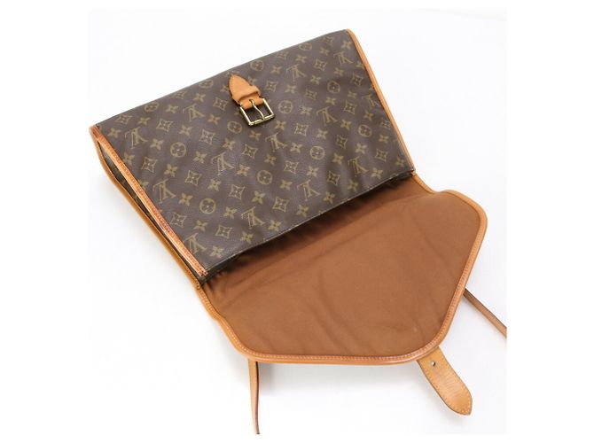Bolso de hombro de cuero Louis Vuitton Monogram Beverly M51121 Castaño - vista 12