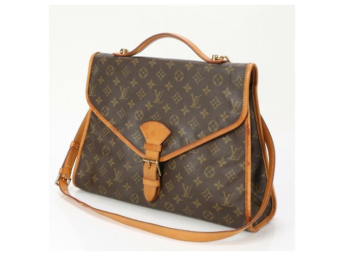 Bolso de hombro de cuero Louis Vuitton Monogram Beverly M51121 Castaño - vista 2