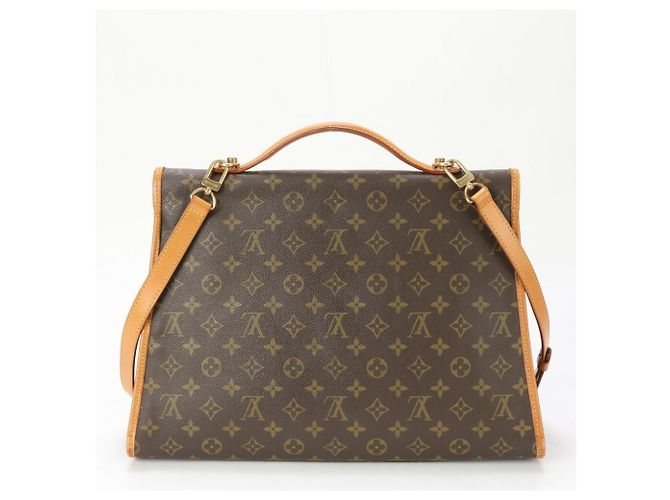 Bolso de hombro de cuero Louis Vuitton Monogram Beverly M51121 Castaño - vista 6