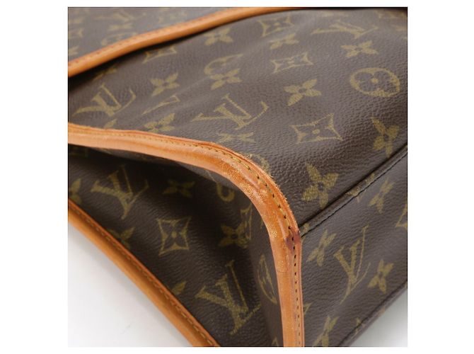 Bolso de hombro de cuero Louis Vuitton Monogram Beverly M51121 Castaño - vista 7