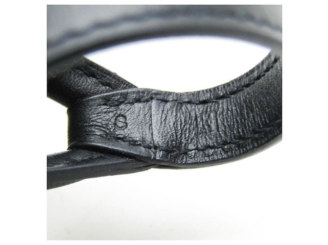 Bracciale in pelle e metallo nero e argento di Hermès - vista 8