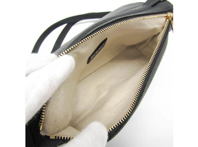 Borsa a spalla in pelle Loewe Anagram per donne Nero - vista 3