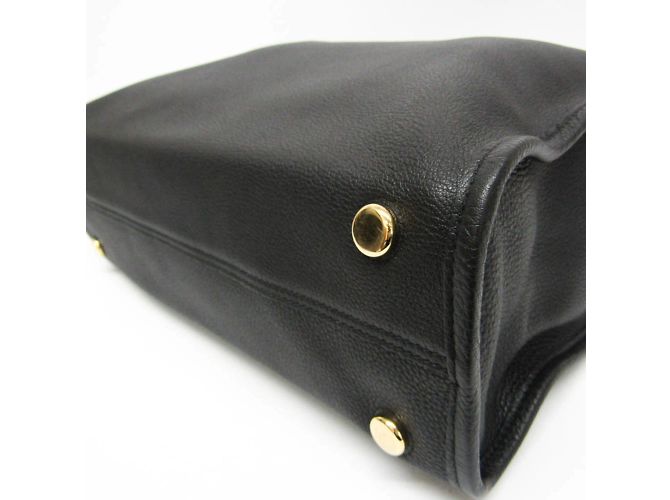 Mittlere Leder-Schultertasche mit Gucci-Logo Schwarz - Ansicht 4