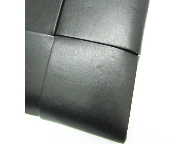 Borsa a Spalla Maxi Intrecciato in Pelle Bottega Veneta Nero - vista 5
